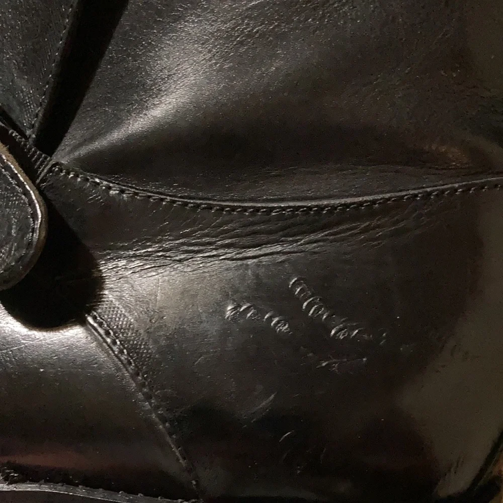 EUC Men’s  Domani Made In Italy Black Leather  Ankle Boots Size 9M - Picture 9 of 9